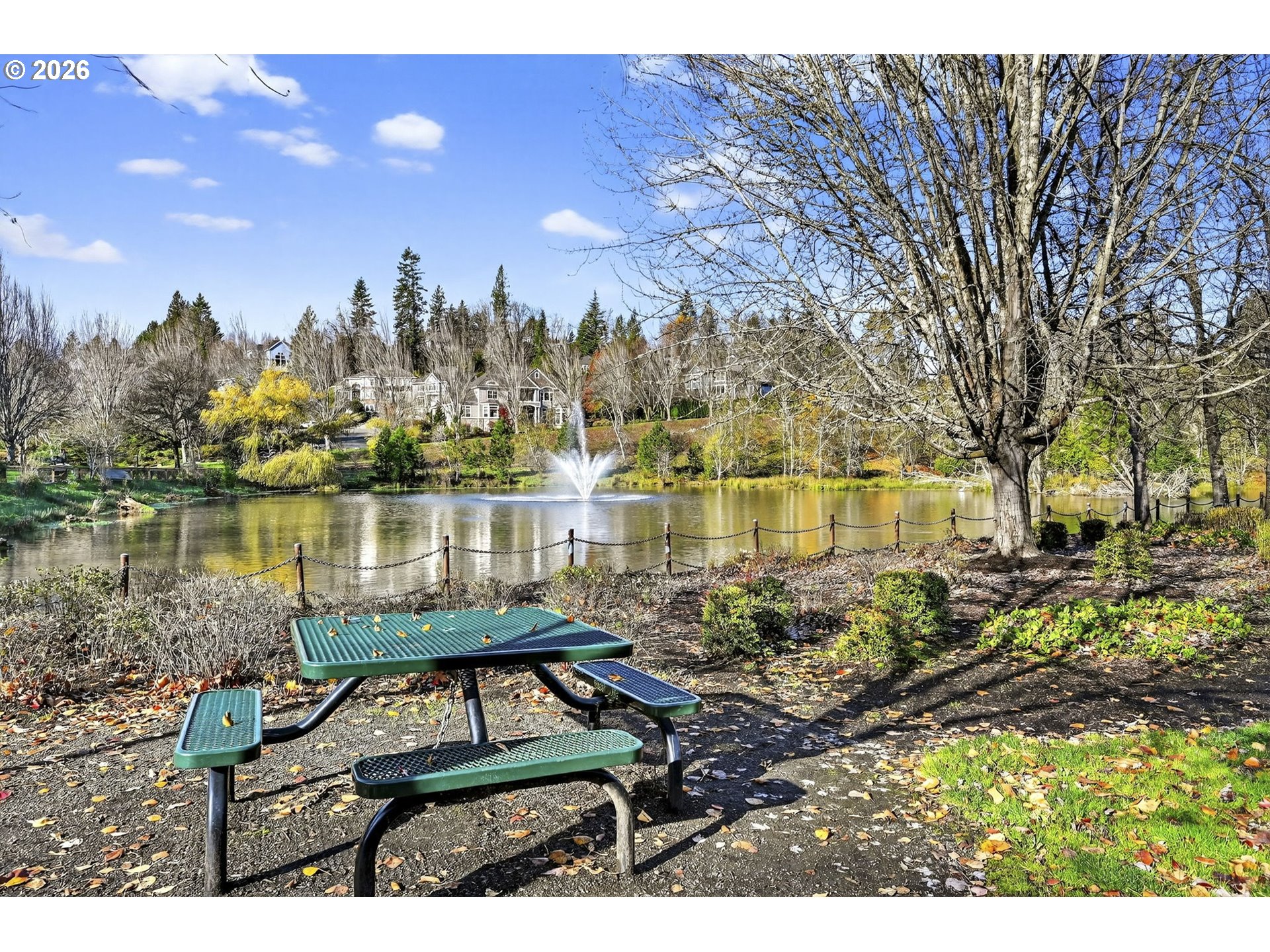 2064 Northwest Village Circle, Unit 44 Portland, OR 97229 - Photo 35 of 45 a view of a lake with houses