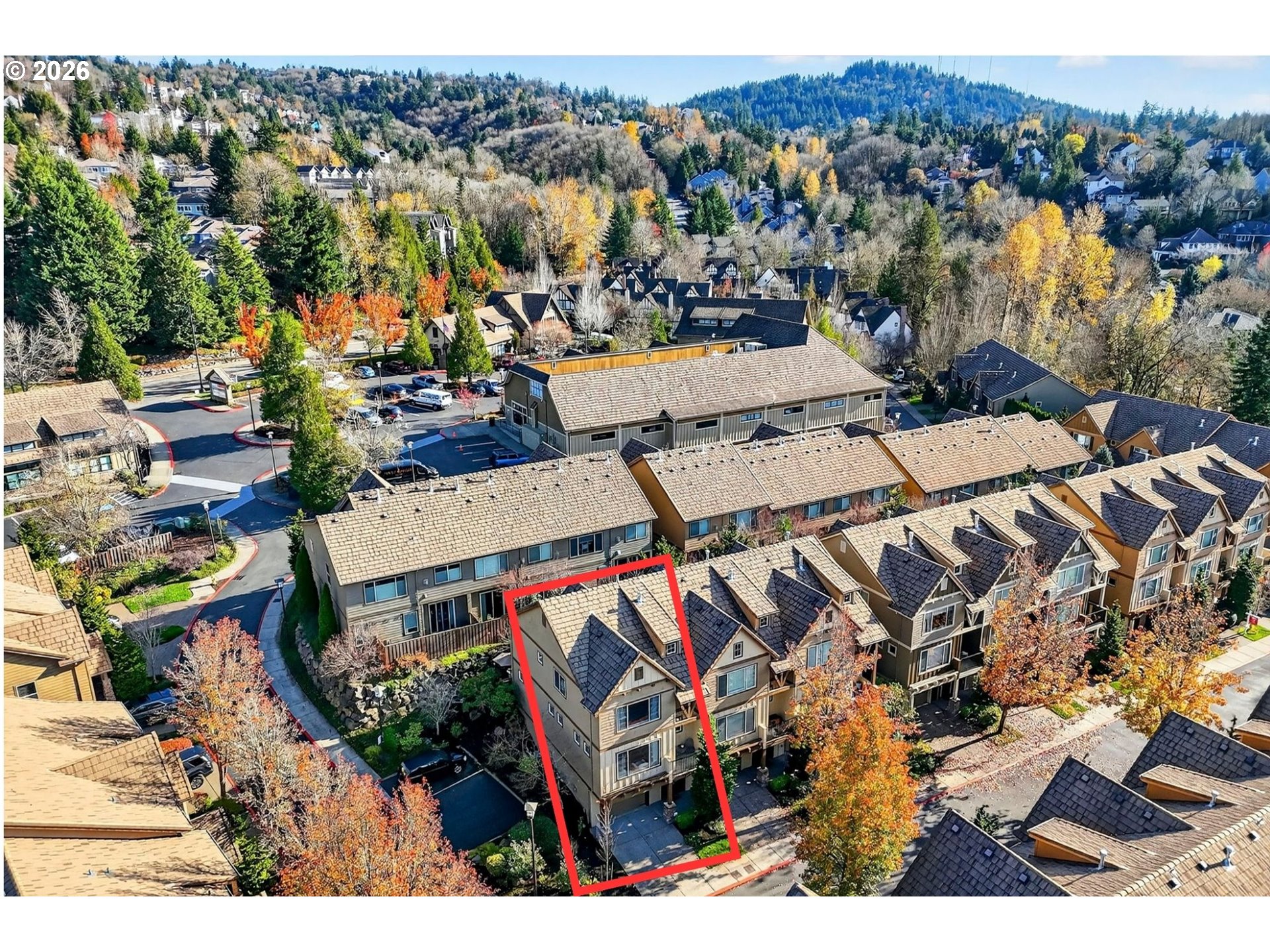 2064 Northwest Village Circle, Unit 44 Portland, OR 97229 - Photo 42 of 45 an aerial view of multiple house