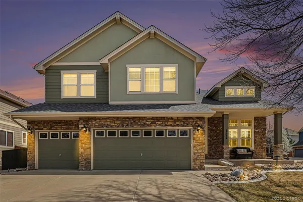 a front view of a building