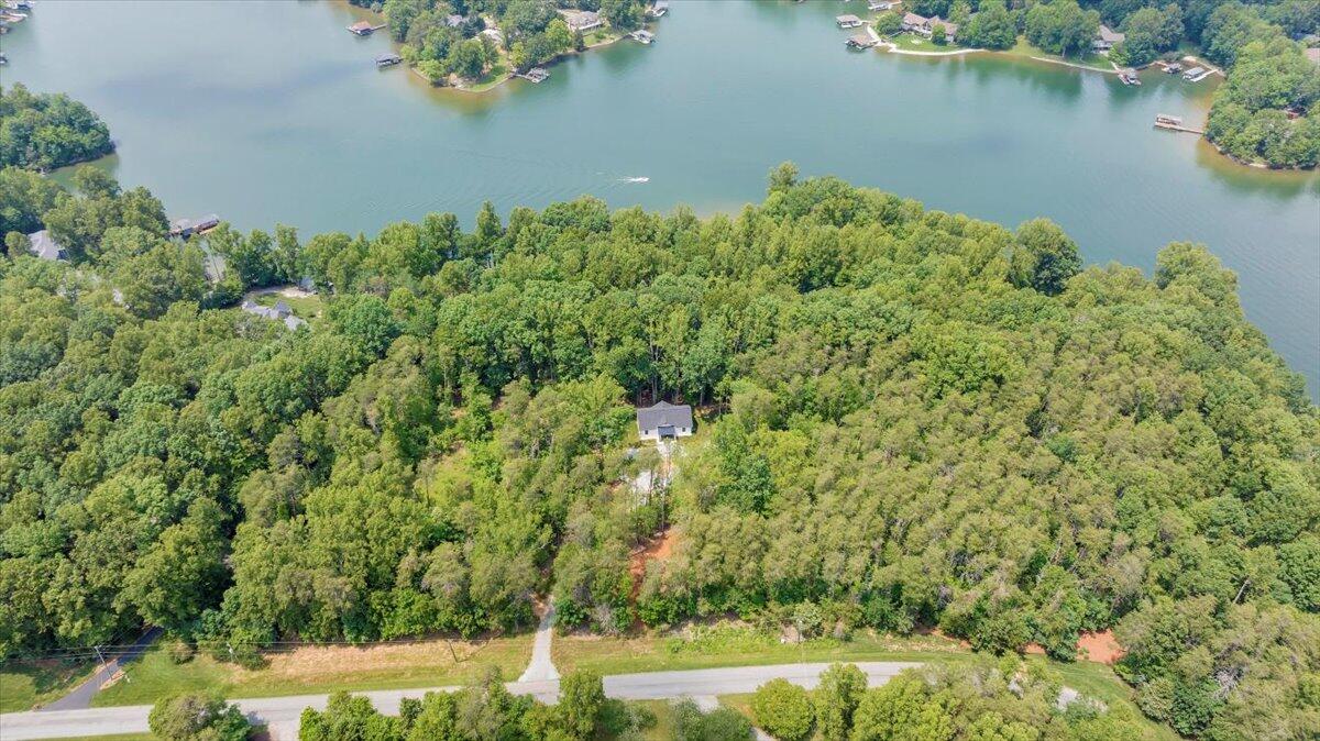 2365 Lakewood Forest Road Moneta, VA 24121 - Photo 75 of 90 an aerial view of residential house with outdoor space and trees around