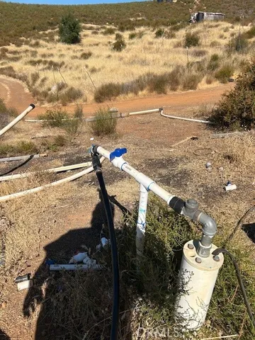 a view of sky from under construction