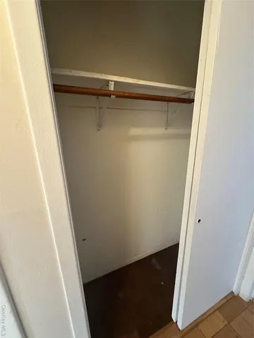 a close view of closet