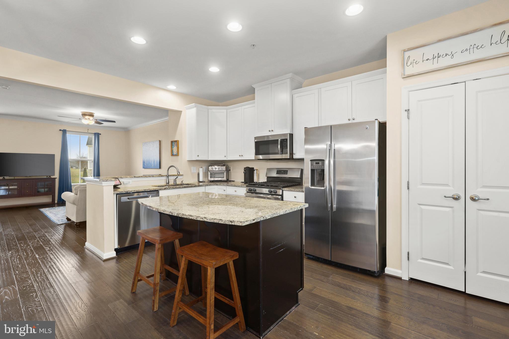 605 Buggy Ride Road Bel Air, MD 21015 - Photo 18 of 55 Kitchen w/ hardwood floors, island, pantry closet