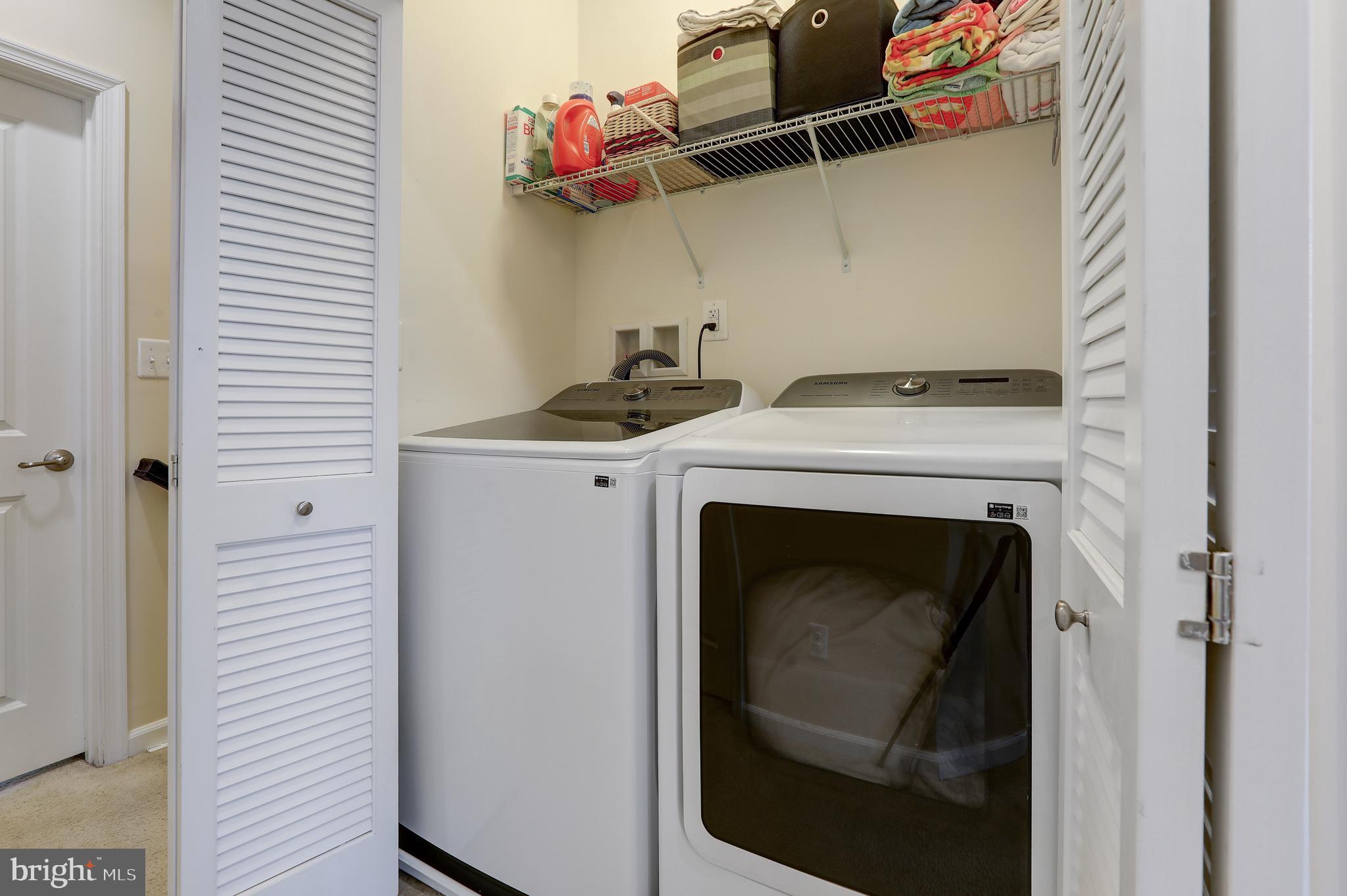 605 Buggy Ride Road Bel Air, MD 21015 - Photo 40 of 55 Upper Level laundry closet with wire shelves