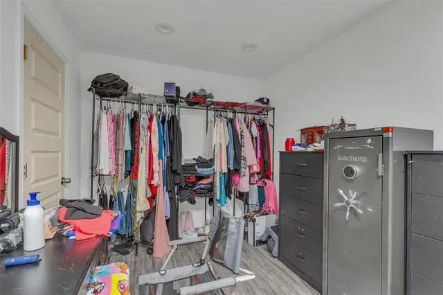 a view of a walk in closet