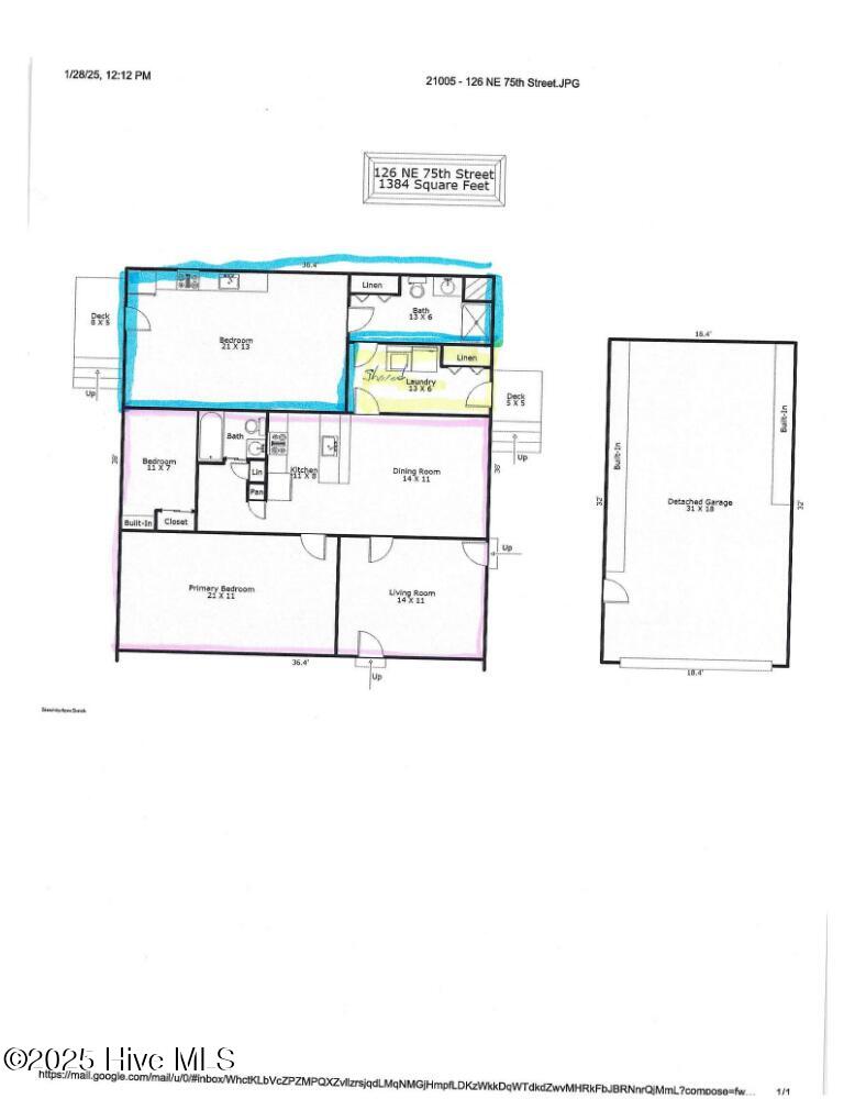 126 Northeast 75th Street, Unit BACK Oak Island, NC 28465 - Photo 10 of 10 126 ne 75 floor plan picture
