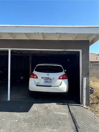 a car parked in front of a building