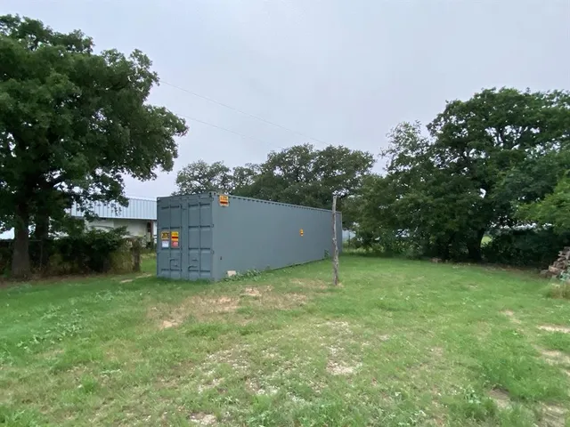 a backyard of a house