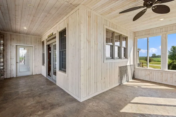 a view of an entryway of a house