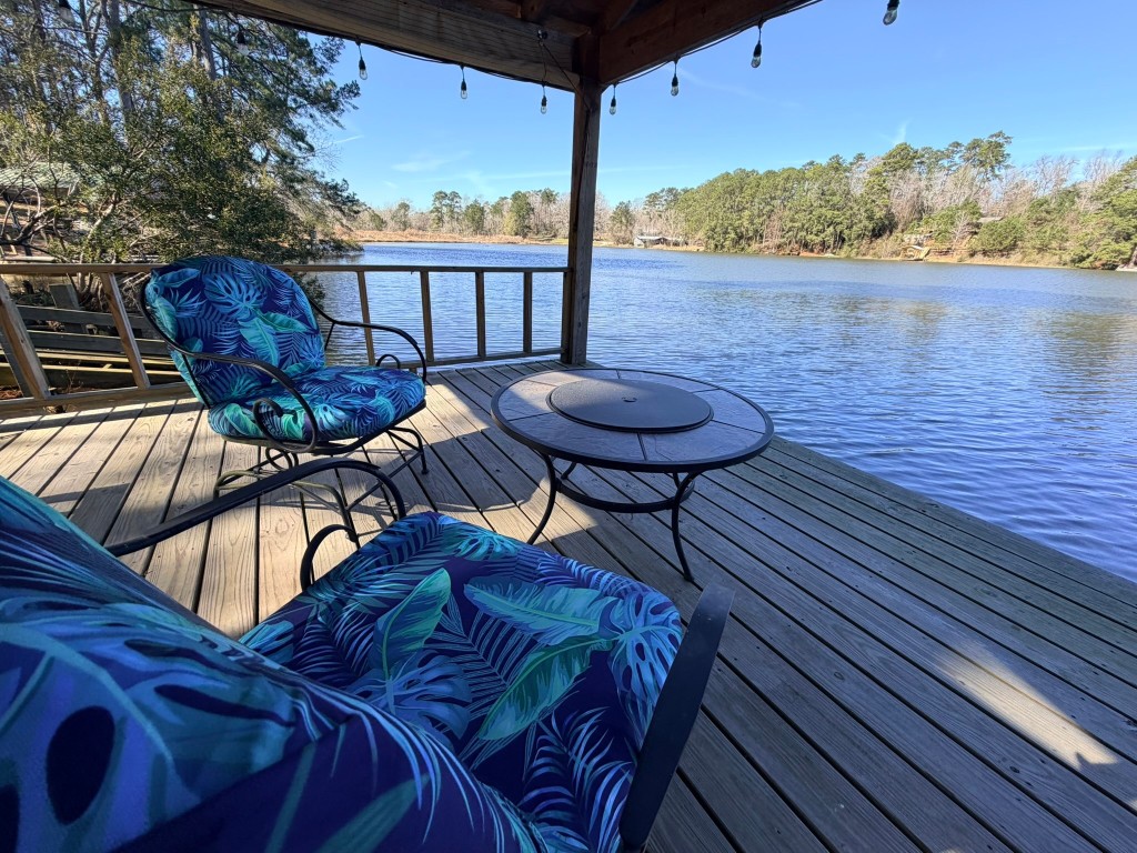 251 County Road Goodrich, TX 77335 - Photo 35 of 50 a view of a balcony with furniture