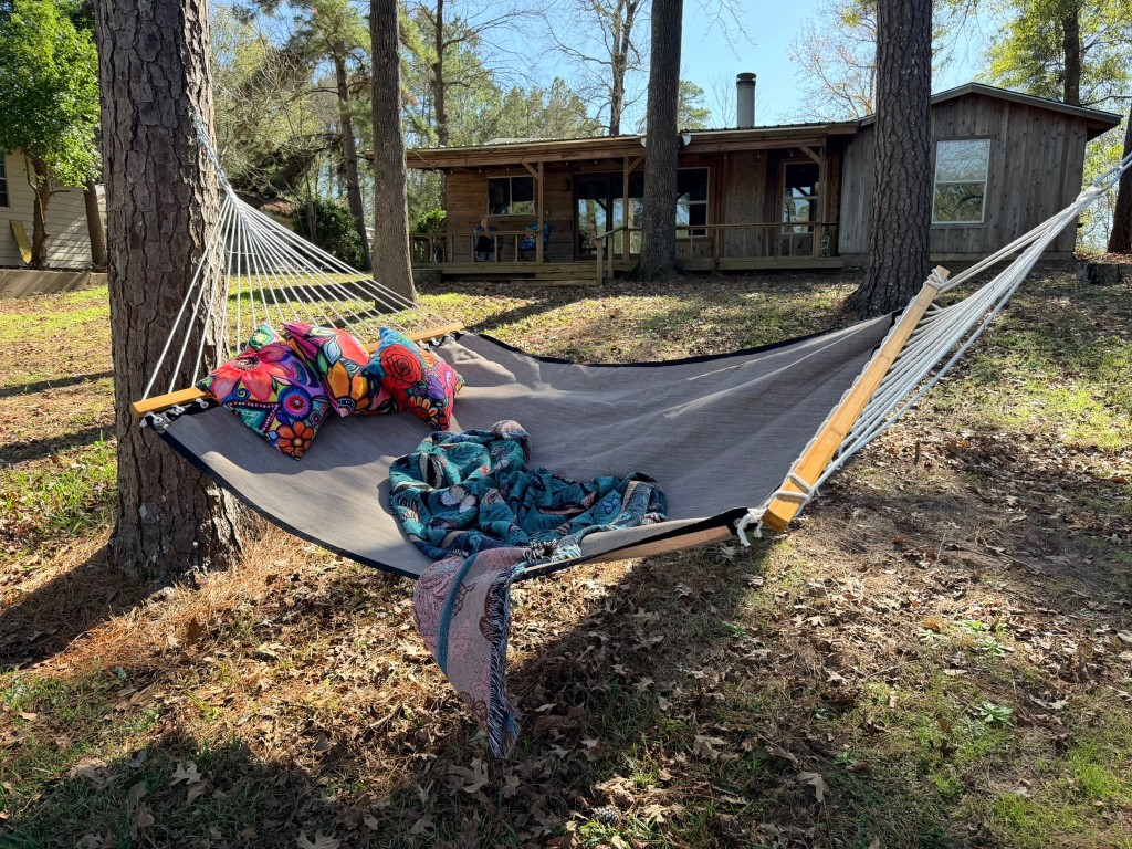 251 County Road Goodrich, TX 77335 - Photo 6 of 50 a view of a house with sitting area and garden