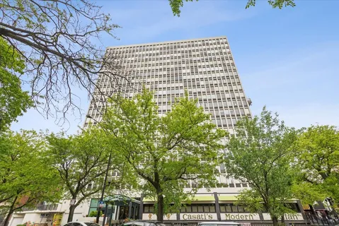 a front view of a building