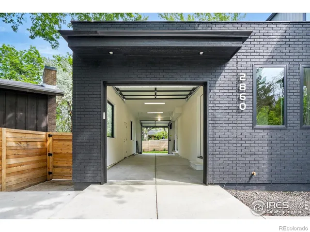 a house view with a garden space