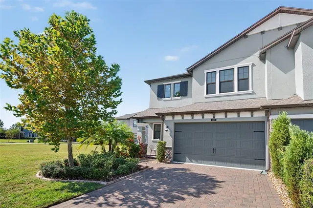 a view of fountain in a city