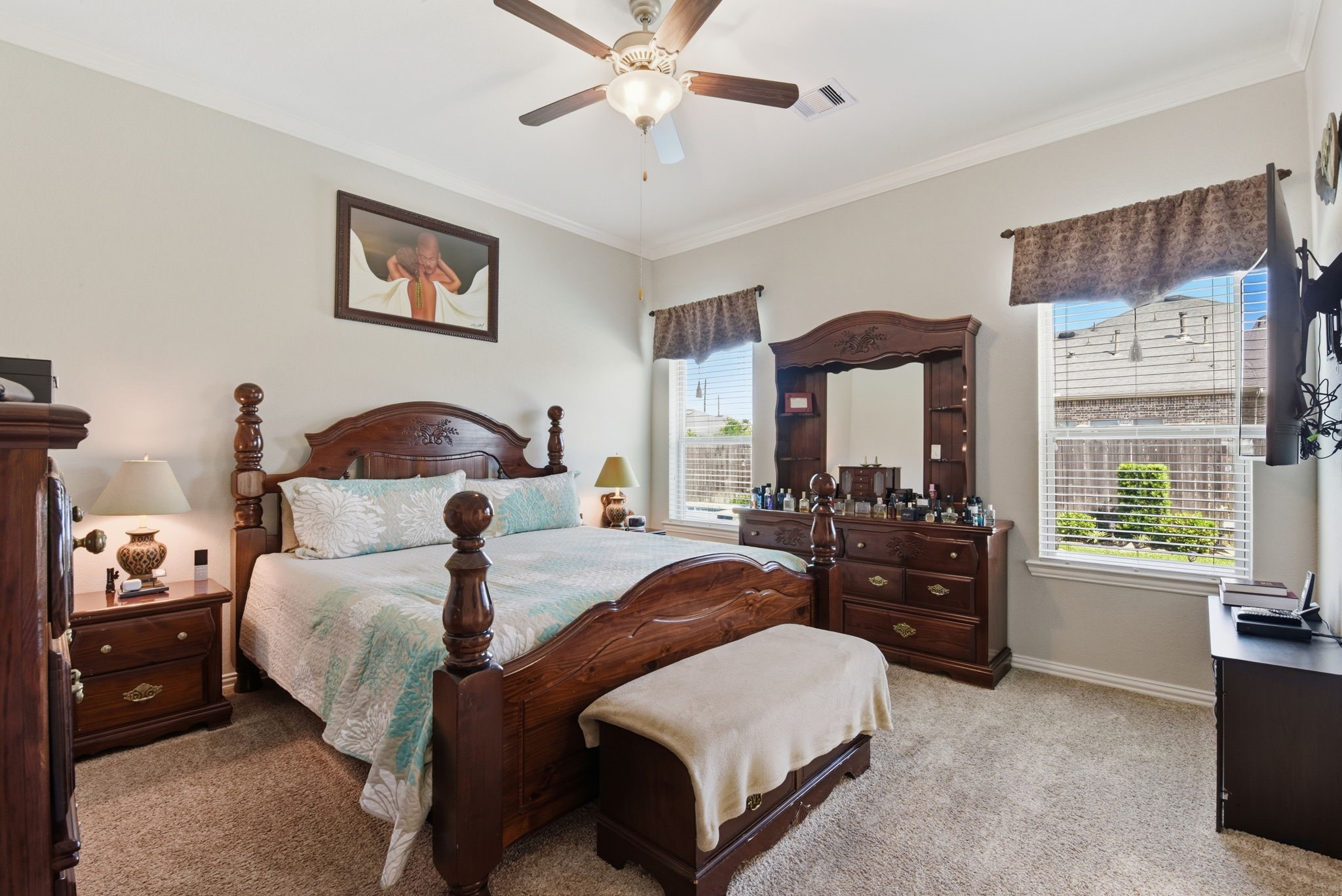 3811 Oakmist Bend Lane Spring, TX 77386 - Photo 9 of 23 a bedroom with bed and window