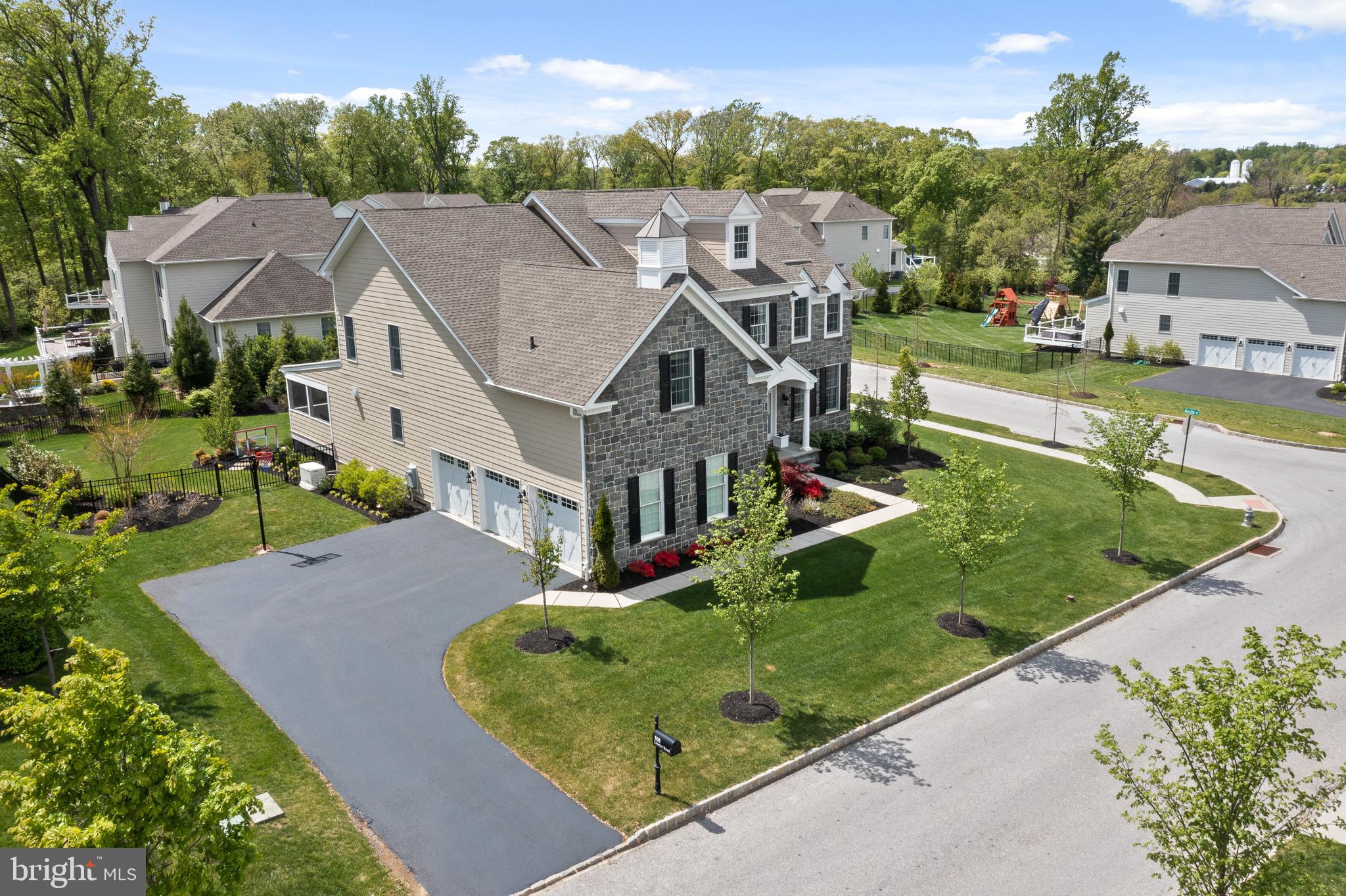 502 Liseter Road Newtown Square, PA 19073 - Photo 3 of 49 3 car side garage and walkway to front of home