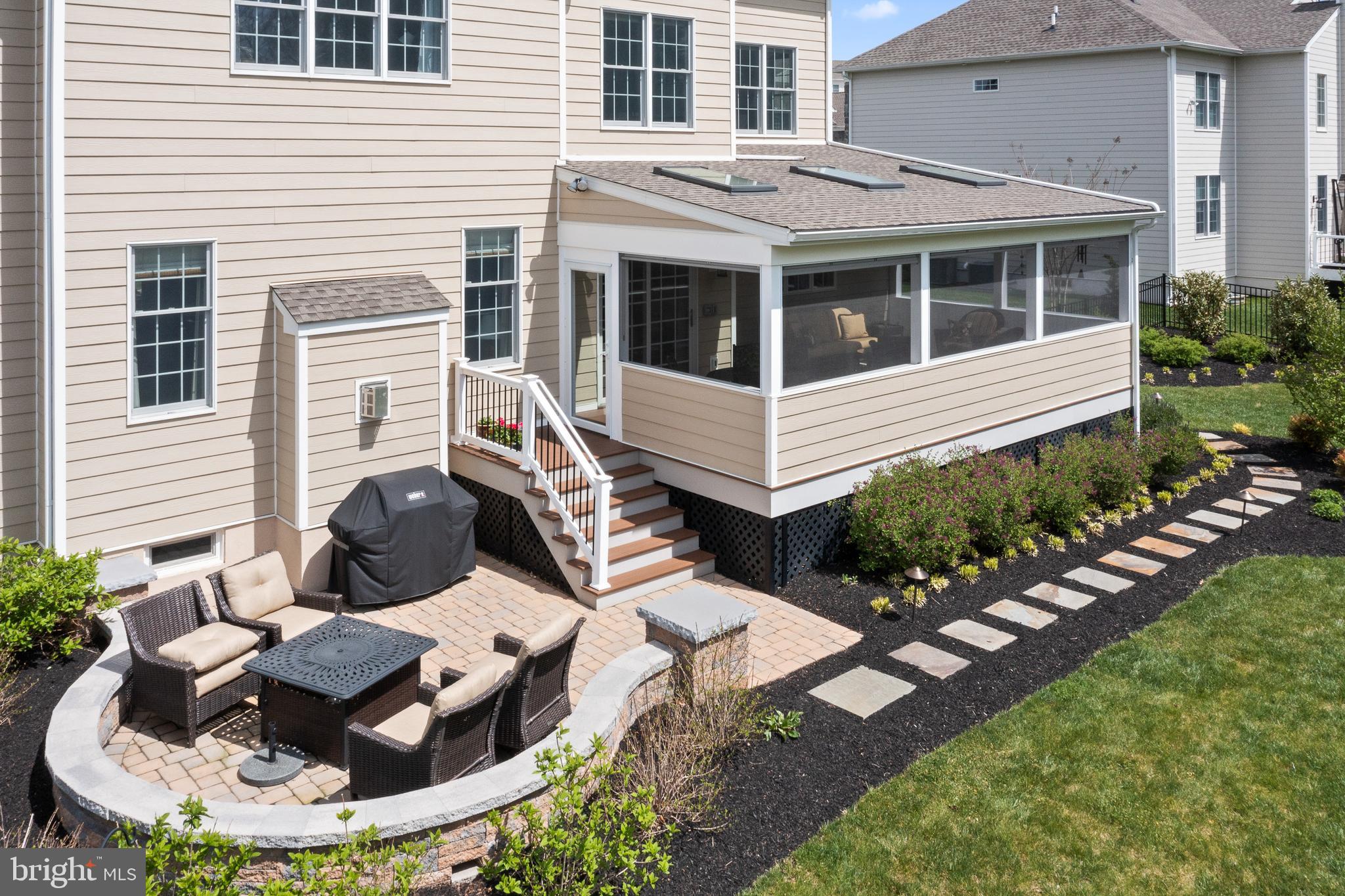 502 Liseter Road Newtown Square, PA 19073 - Photo 38 of 49 Rear view of patio, screened in porch