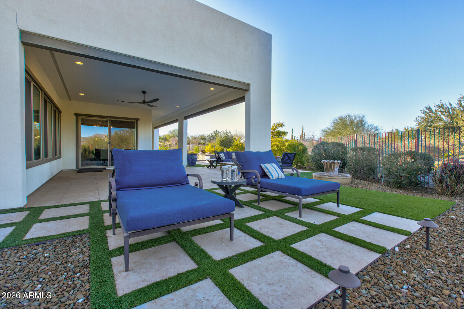 17710 East Bear Wallow Way Rio Verde, AZ 85263 - Photo 43 of 75 Turf Lined Backyard