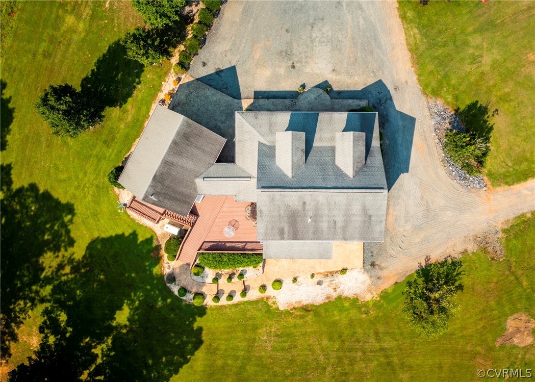 3676 Bell Road Dillwyn, VA 23936 - Photo 25 of 50 an aerial view of a house with swimming pool
