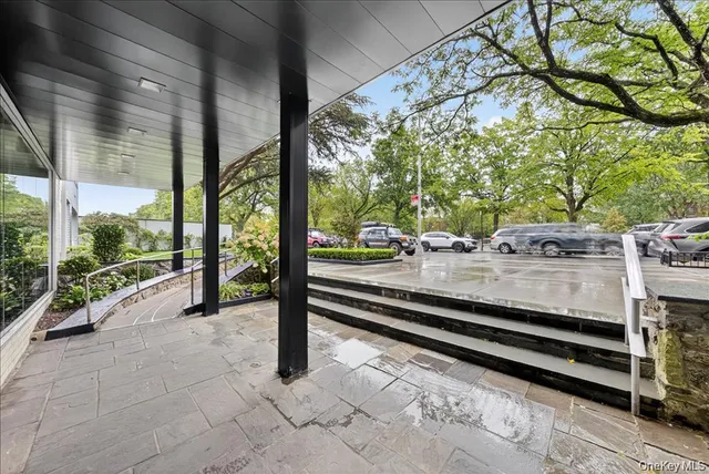 a view of a bench in the floor