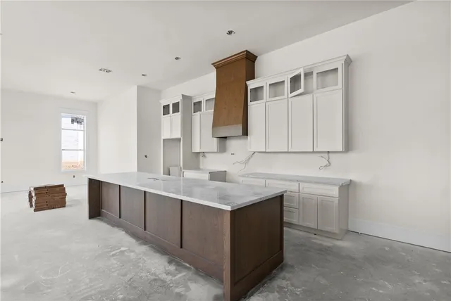 a kitchen with a sink and a cabinets