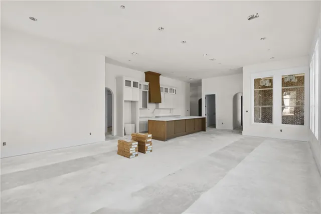 a bathroom with a sink and vanity