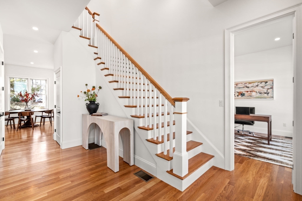 12 Sylvester Road Newton, MA 02465 - Photo 2 of 17 a view of entryway and hall with wooden floor