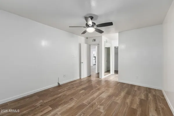 a bathroom with a sink and a large mirror