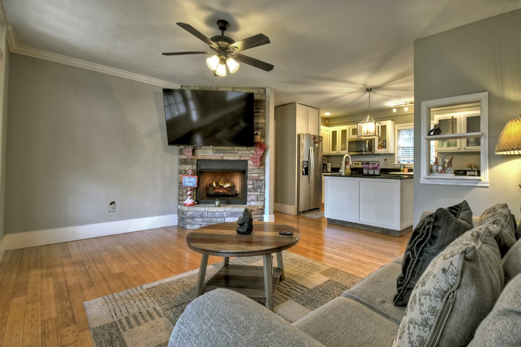 10266 Boardtown Road Cherry Log, GA 30522 - Photo 15 of 40 a living room with furniture and a fireplace