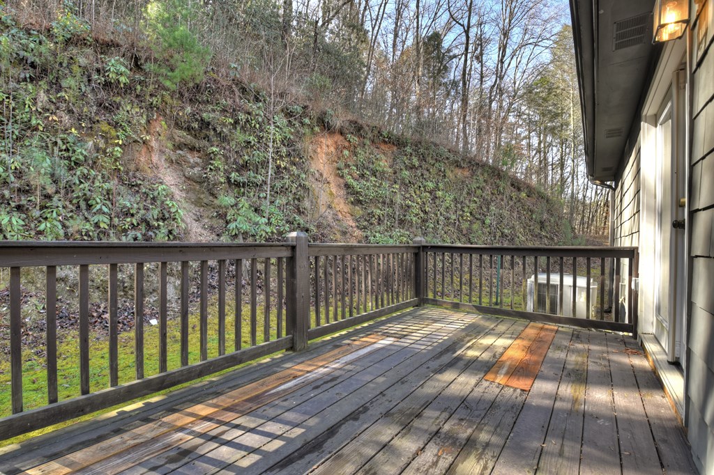 10266 Boardtown Road Cherry Log, GA 30522 - Photo 35 of 40 a balcony with wooden floor