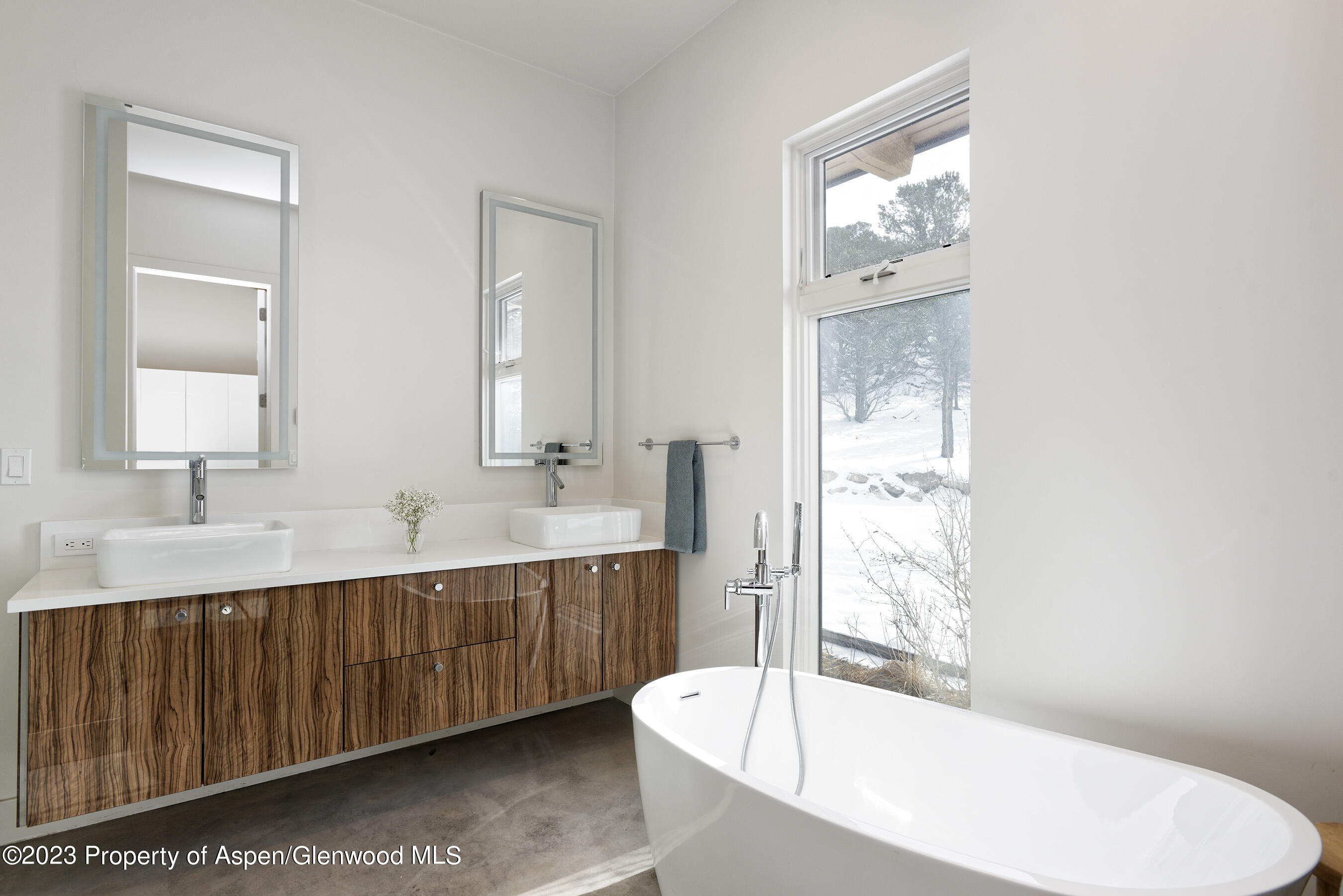 89 Sage Swale Road Carbondale, CO 81623 - Photo 12 of 23 a bathroom with a tub a sink and mirror