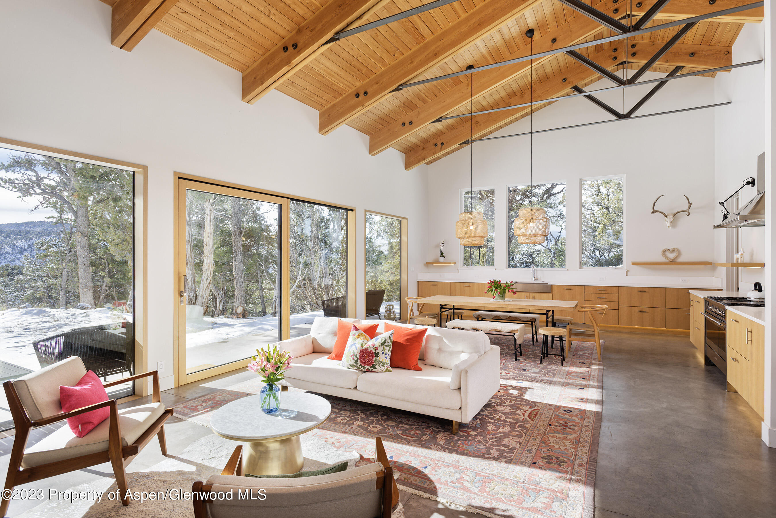 89 Sage Swale Road Carbondale, CO 81623 - Photo 4 of 23 a living room with furniture and a large window