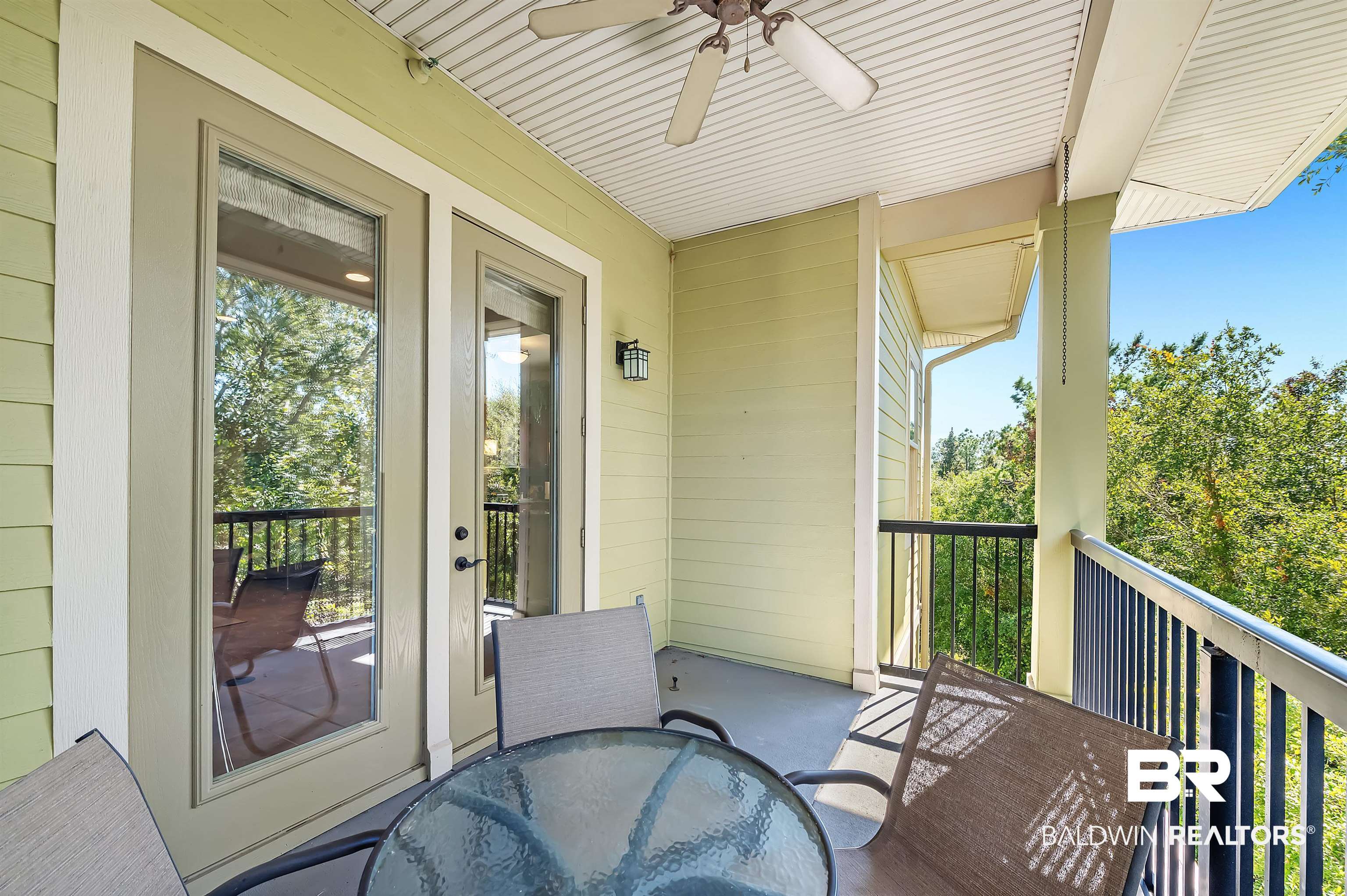 1430 Regency Road, Unit A301 Gulf Shores, AL 36542 - Photo 37 of 47 Balcony with ceiling fan