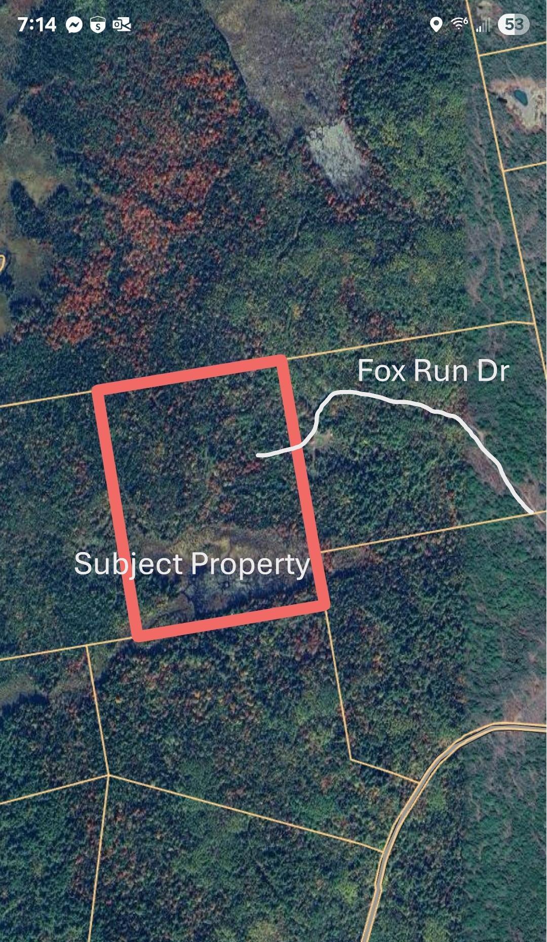 12 Fox Run Ellsworth, ME 04605 - Photo 2 of 25 Tax Map Overlay on Aerial with notations