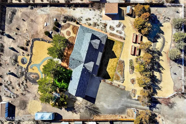 a view of swimming pool with a yard