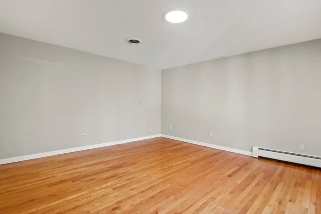 wooden floor in a room