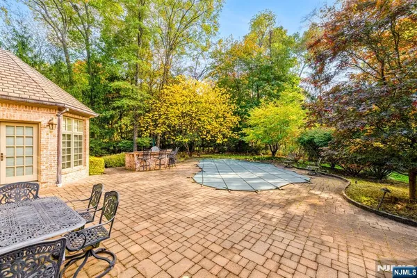 a view of an outdoor space with seating