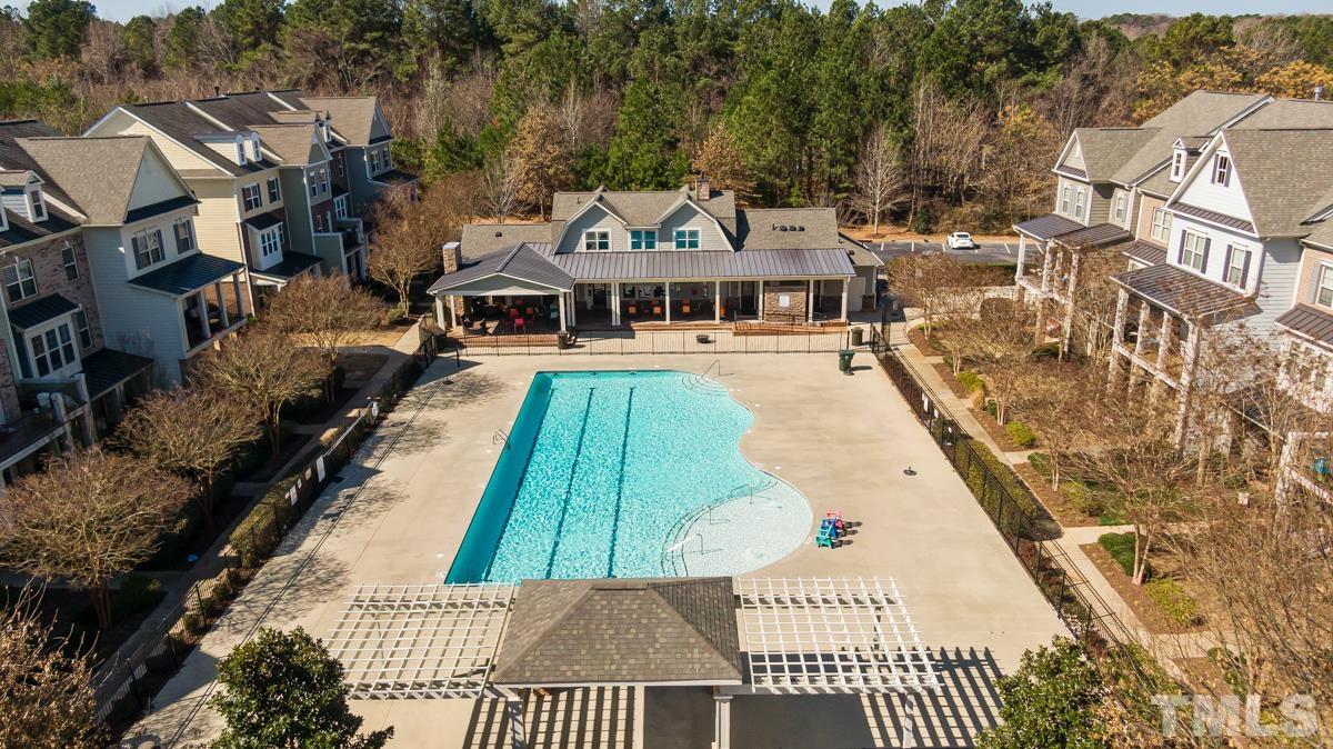 1335 Rodessa Run Raleigh, NC 27607 - Photo 33 of 36 an aerial view of a house with a yard
