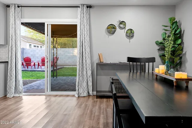 a view of livingroom with furniture wooden floor and window