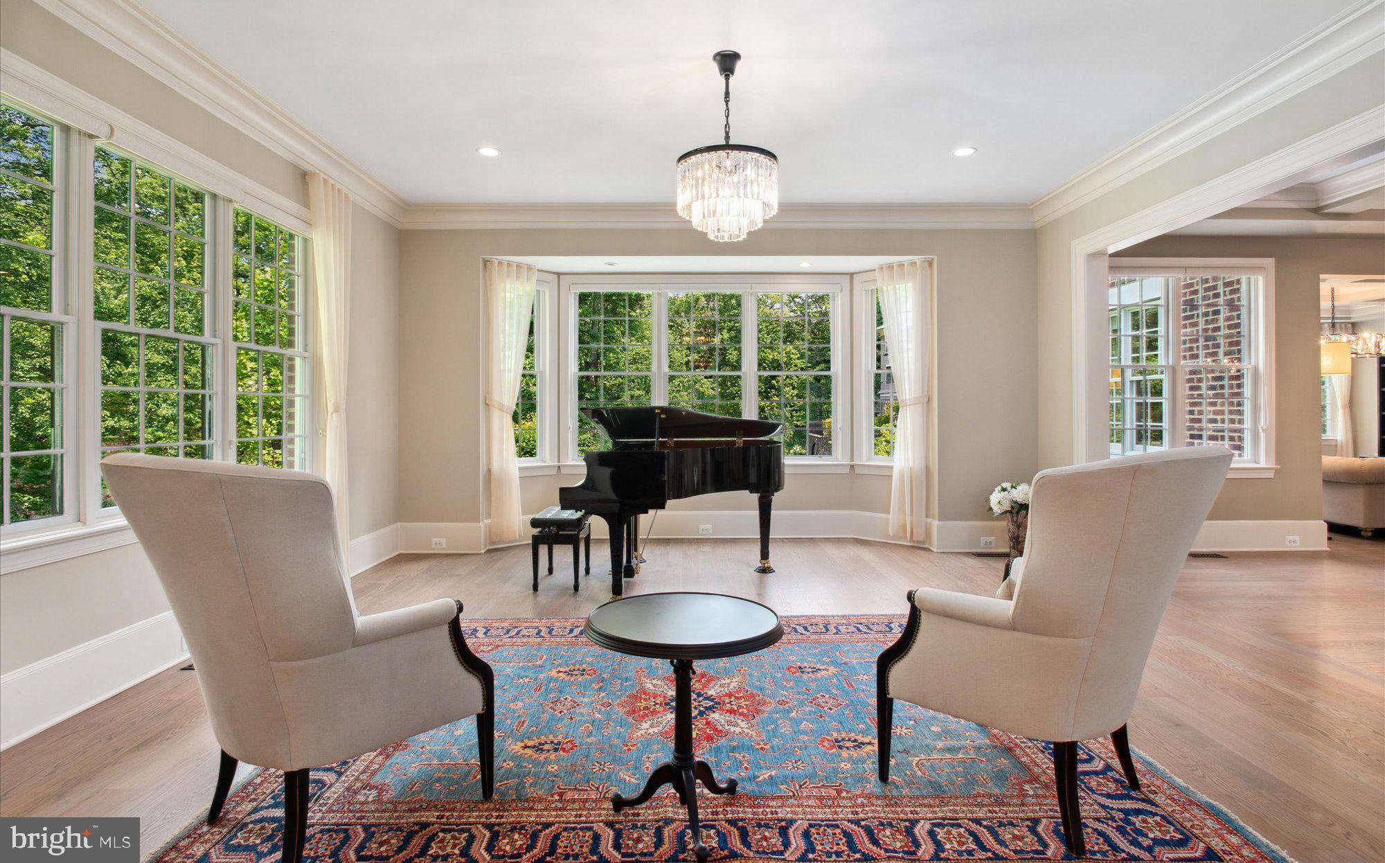 6804 Benjamin Street McLean, VA 22101 - Photo 25 of 68 a view of a dining room with furniture window and outside view