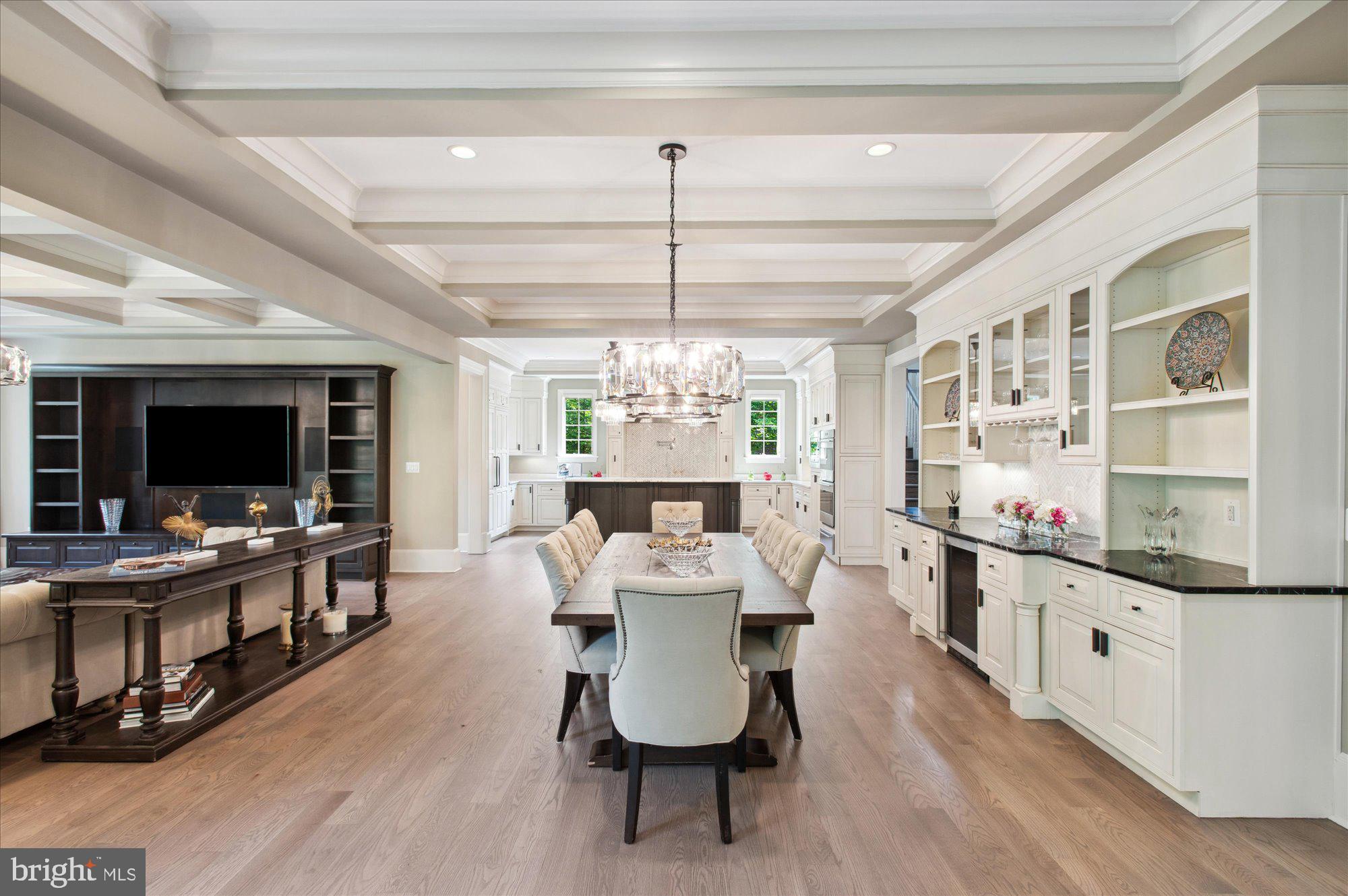 6804 Benjamin Street McLean, VA 22101 - Photo 28 of 68 a view of a dining room with furniture window and wooden floor