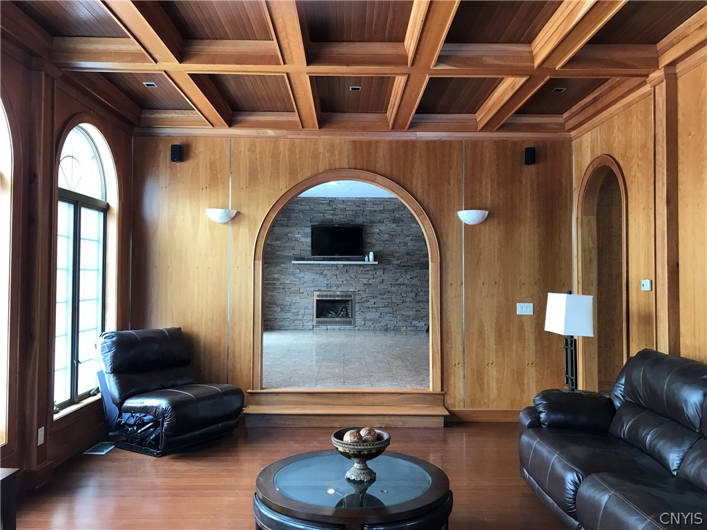 7256 Lewis Road Throop, NY 13021 - Photo 6 of 36 Living Room with gas fireplace.