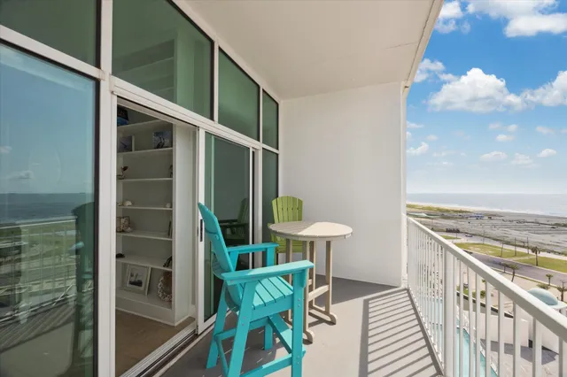 a view of balcony and deck