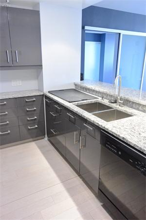 8 Museum Way, Unit 1201 Cambridge, MA 02141 - Photo 3 of 25 a bathroom with a granite countertop sink and mirror