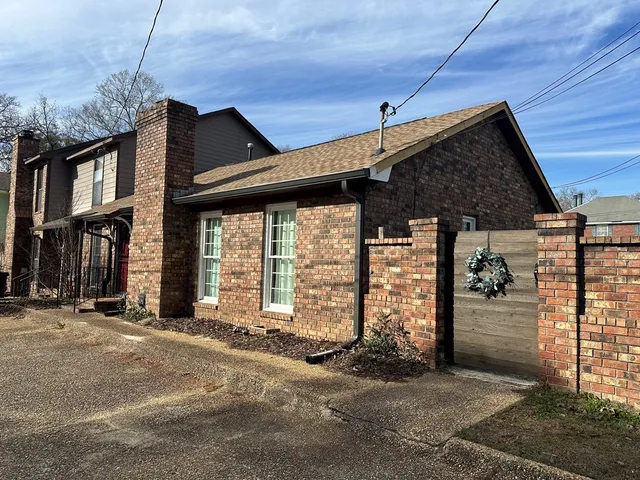 a front view of a house