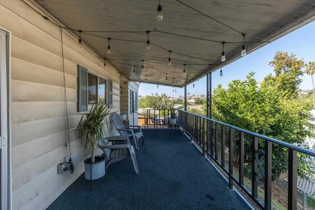 a view of city from balcony