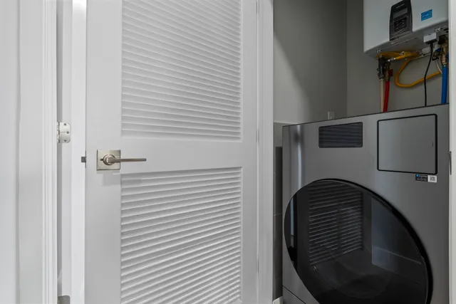 a close view of walk in closet