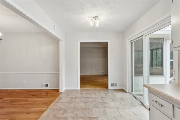a view of an empty room