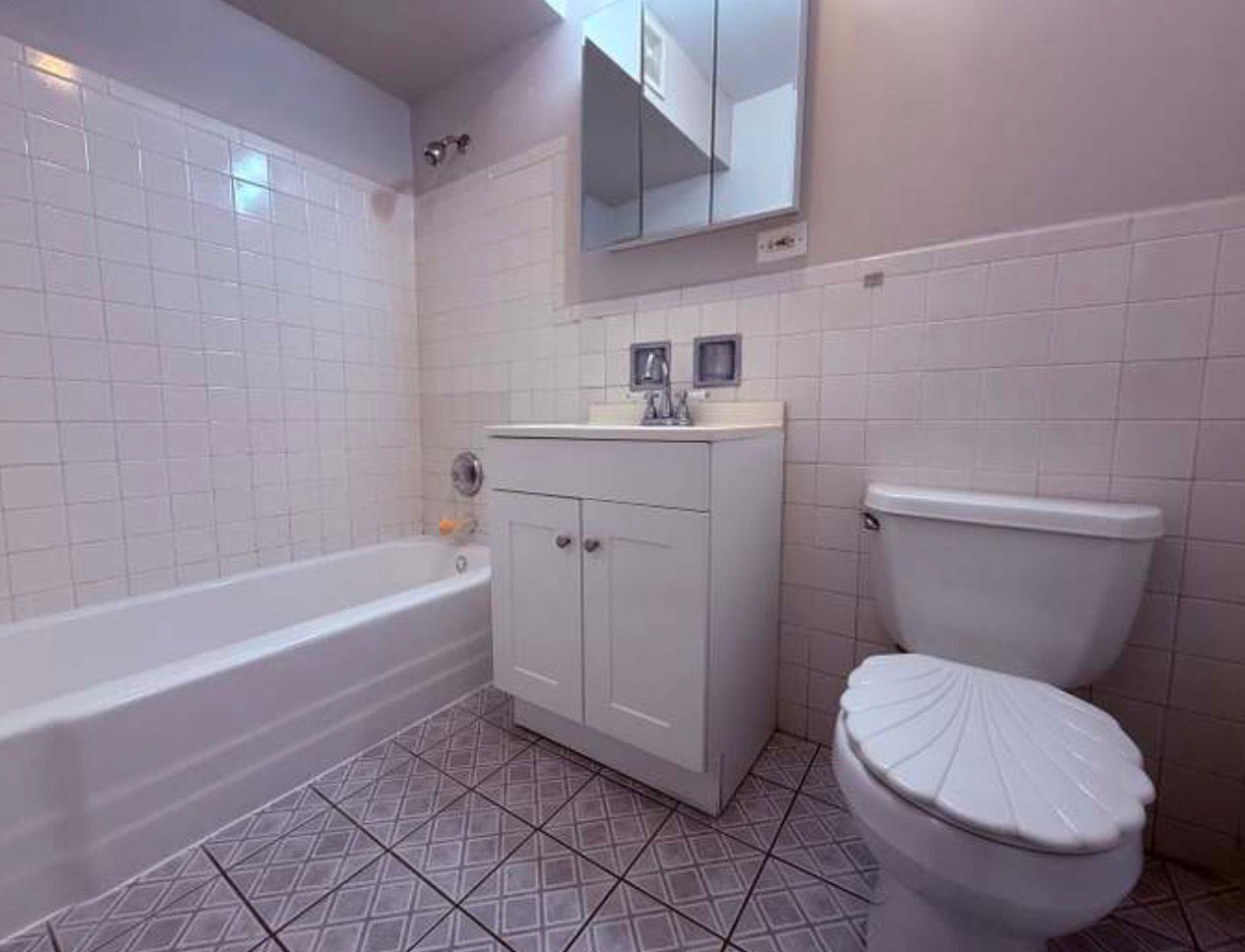 1119 East Algonquin Road, Unit 2 Arlington Heights, IL 60005 - Photo 8 of 30 a bathroom with a sink a toilet and bathtub