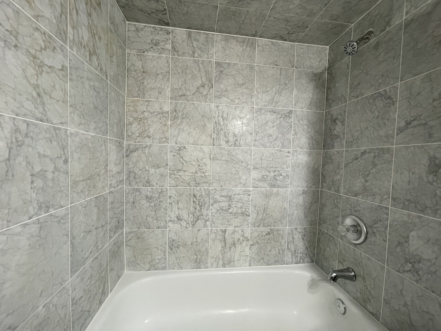 7533 SW Highway, Unit 2E Worth, IL 60482 - Photo 6 of 10 a bathroom with a shower and a bathtub